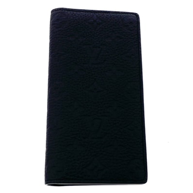 LOUIS VUITTON ルイ・ヴィトン ポルトフォイユ ブラザ 長財布 M69038 モノグラムトリヨン ブラック メンズ【中古】