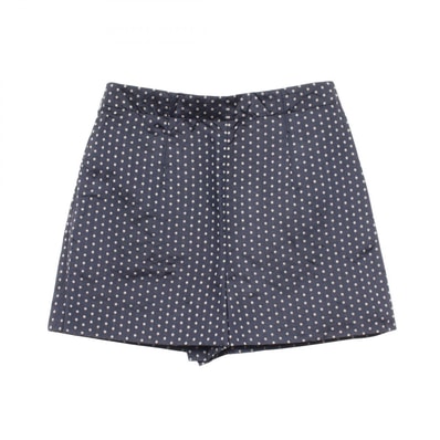 ディオール Dior ショートパンツ ドット パンツ 衣料品 ボトムス シルク コットン レディース ネイビー系 【中古】