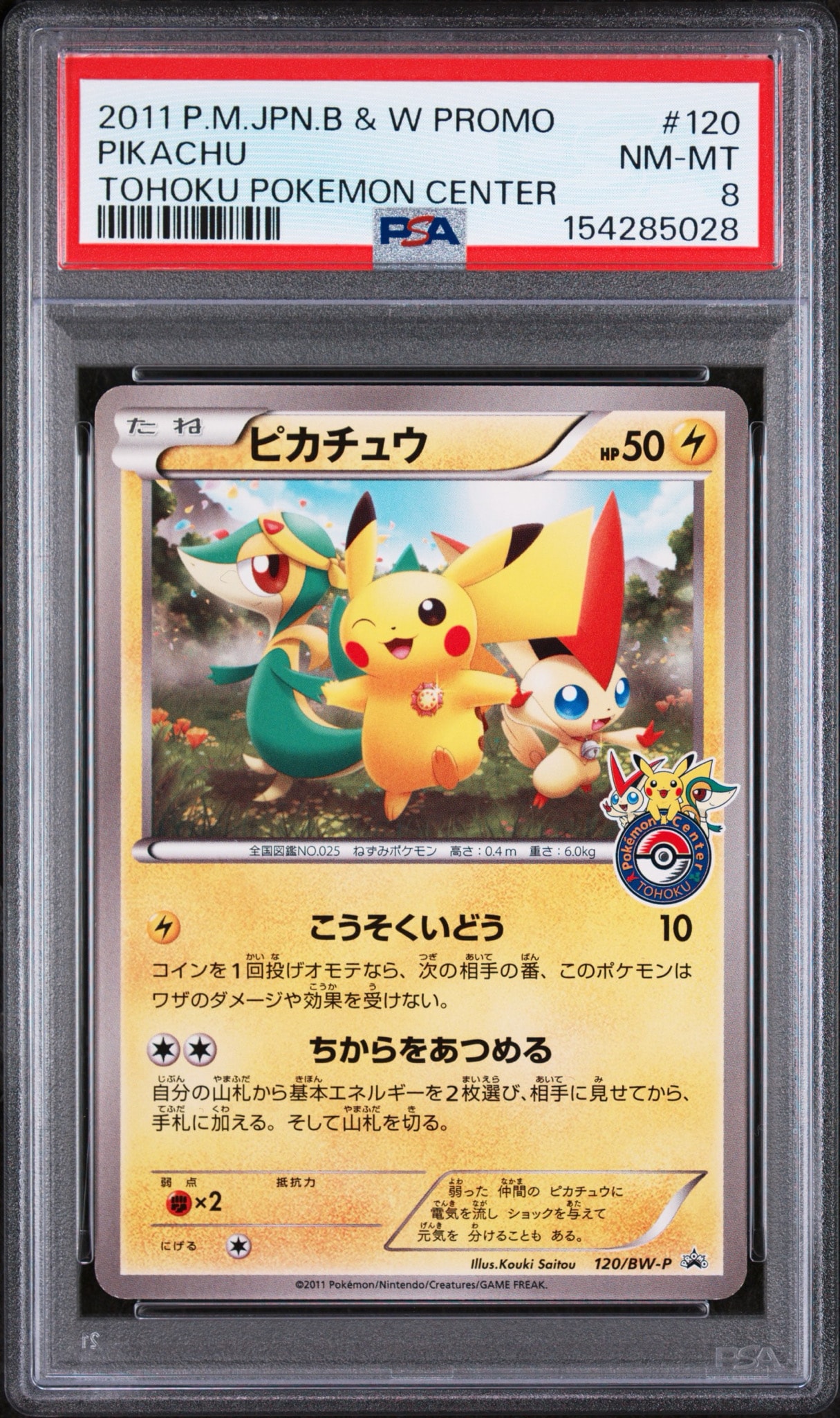 Pikachu P [BW-P 120/BW-P](Promotional Cards "Pokemon Center Tohoku Opening Commemorative Gifts")
