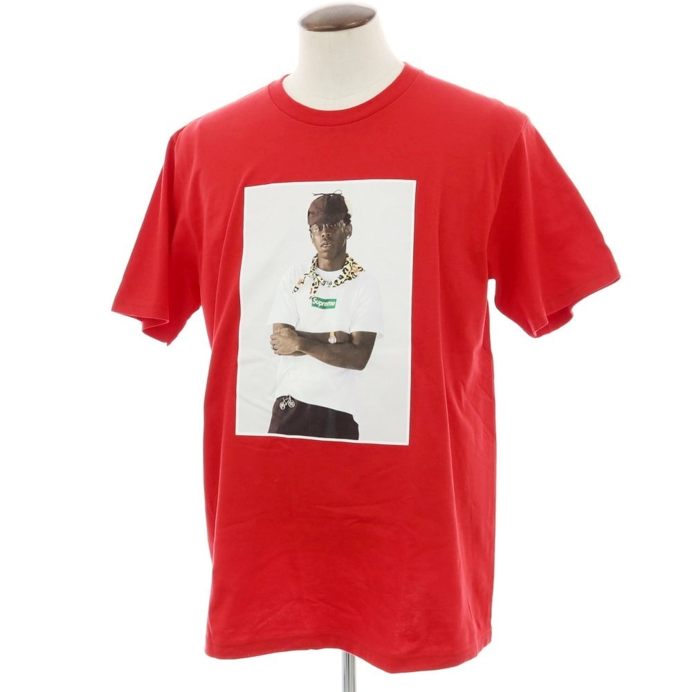 【中古】シュプリーム Supreme 2024年秋冬 Tyler, The Creator Tee コットン 半袖Tシャツ レッド【サイズL】【メンズ】