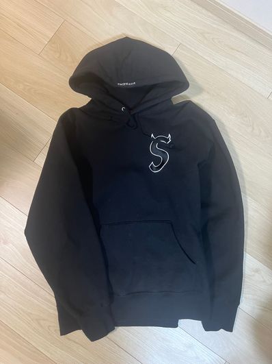 Supreme S Logo Hooded Sweatshirt "Black" (22FW)