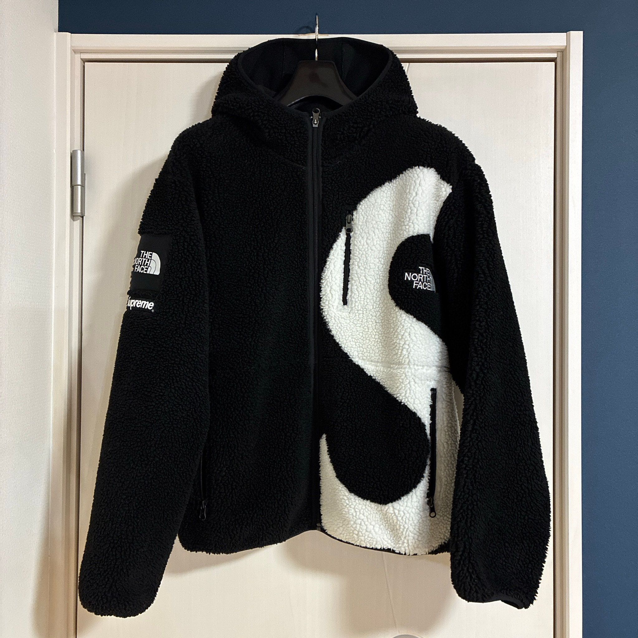 Supreme x The North Face S Logo Hooded Fleece Jacket "Black"
