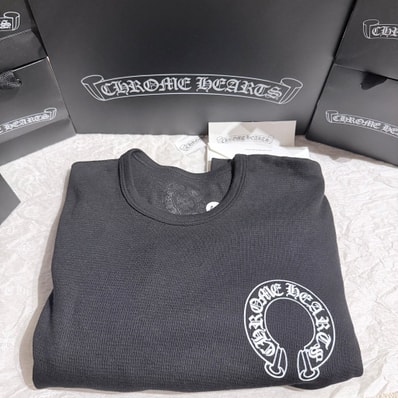 Chrome Hearts Horseshoe Thermal L/S T-Shirt "Black"