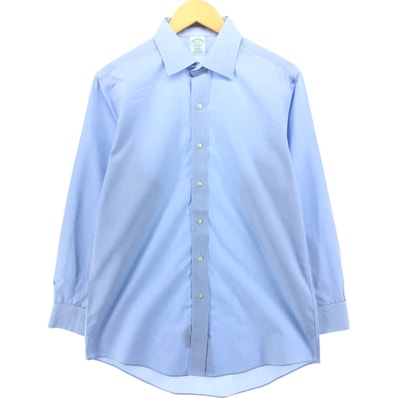 古着 ブルックスブラザーズ Brooks Brothers MILANO ワイドカラー 長袖 コットンシャツ メンズL相当/eaa538710