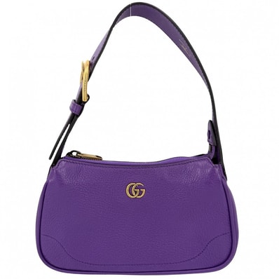GUCCI グッチ ハンドバッグ GGマーモント アフロディーテ ミニ ミニバッグ ワンショルダー 739076 レザー パープル 紫
ゴールド金具 レディース【中古品】
