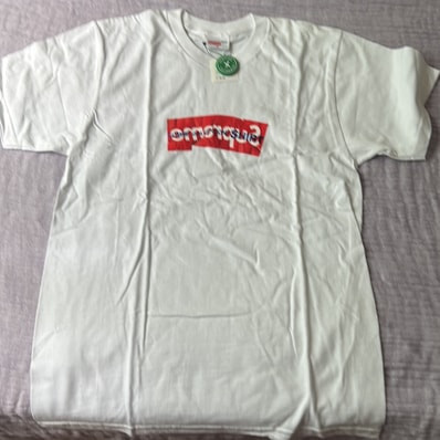 Supreme COMME des GARCONS SHIRT Box Logo Tee "White"