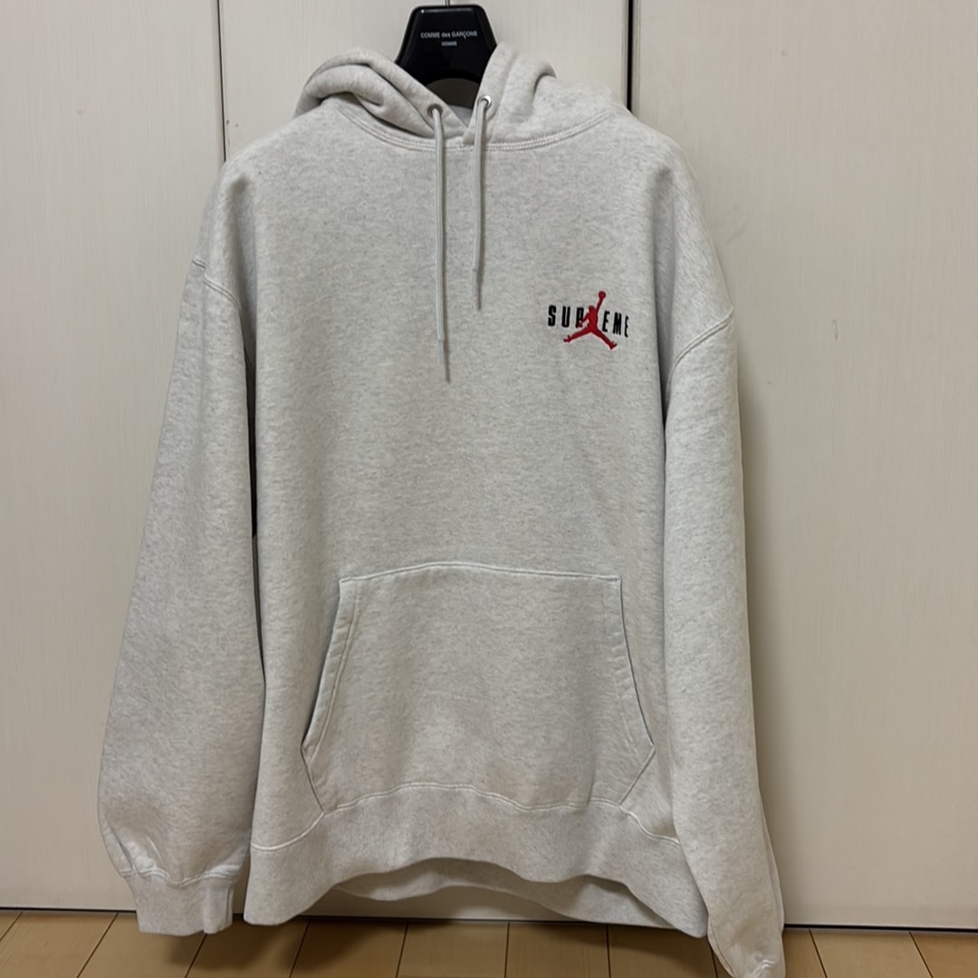 Supreme x Jordan Hooded Sweatshirt "Ash Grey" HF0836-051