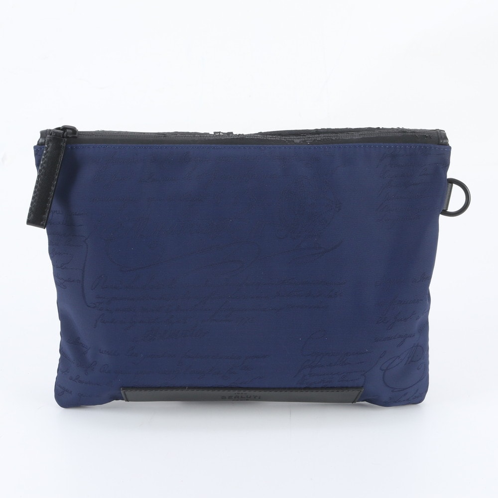 ■美品 ベルルッティ カリグラフィセカンドバッグ レザー×ナイロン