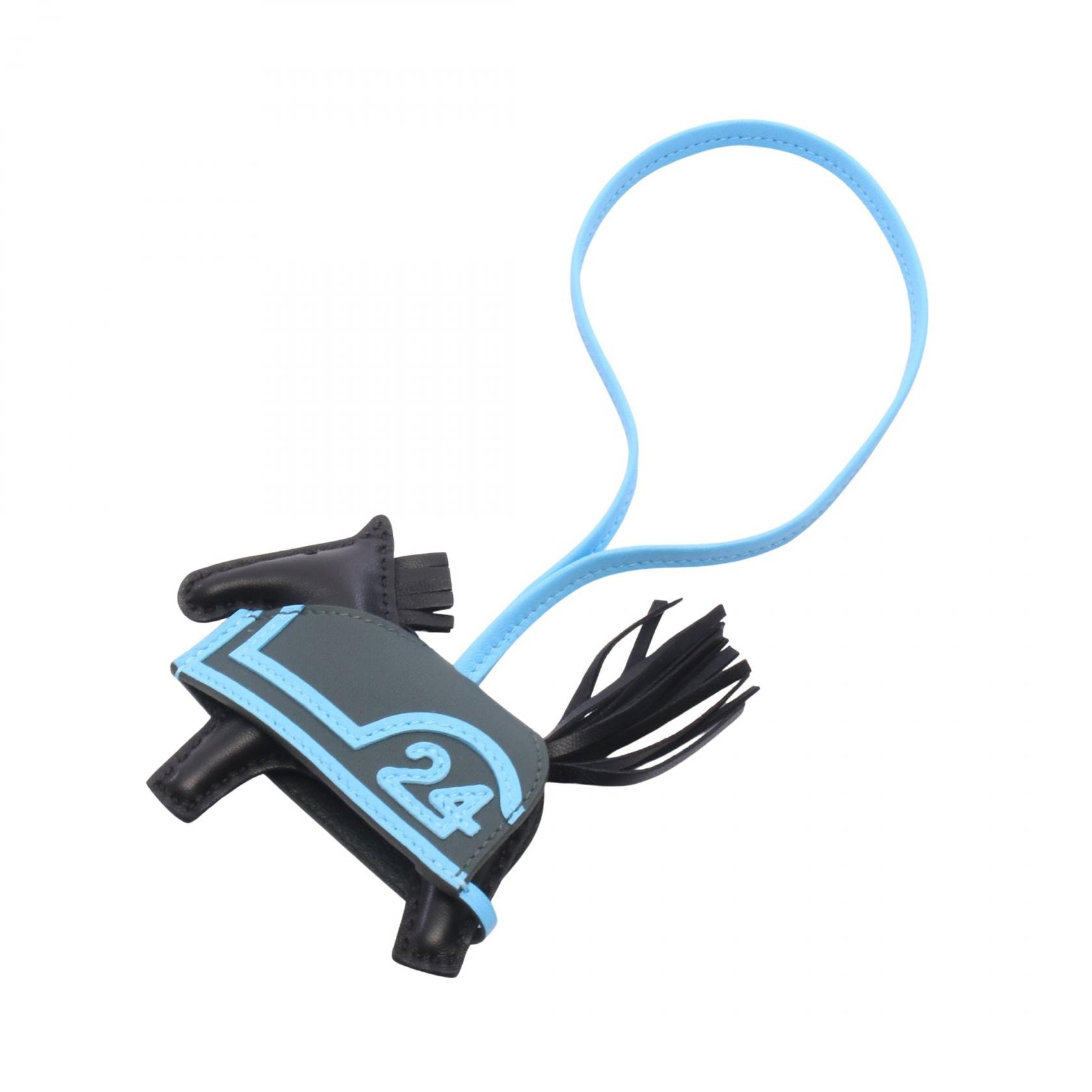 エルメス HERMES ロデオPM ロベオクール セレステ ヴェールマングローブ チャーム アクセサリー アニョーミロ アニョーミロ X刻印(2016年製造) レディース ブラック系 / ブルー系 / グリーン系 【中古】
