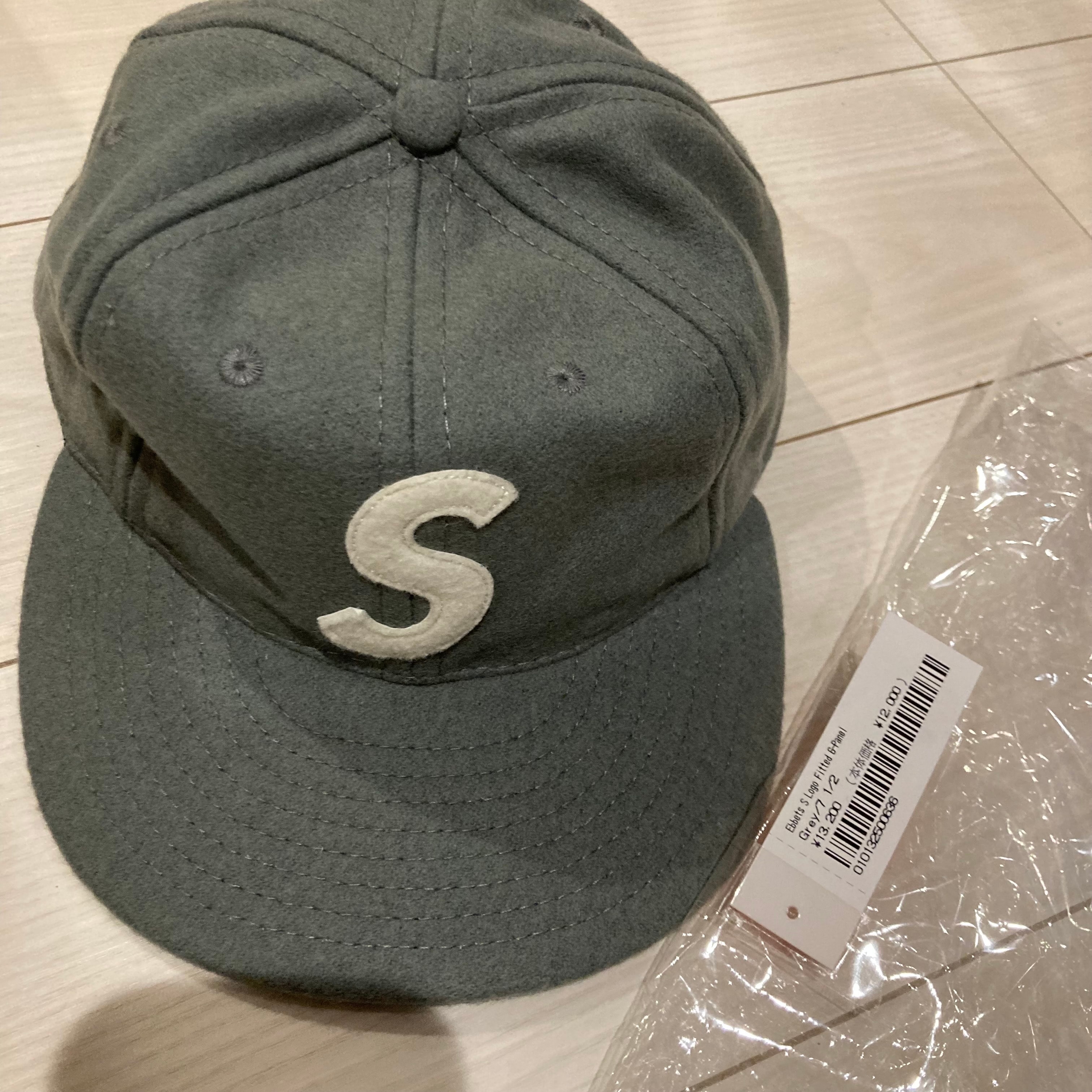 Supreme Ebbets S Logo Fitted 6-Panel "Grey"