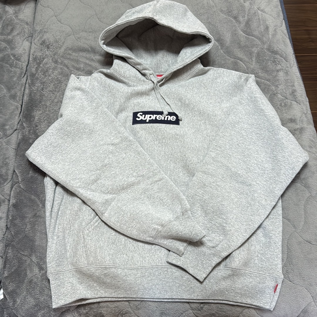 Supreme Box Logo Hooded Sweatshirt (25FW) "Heather Grey"
