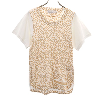 adidas by Stella McCartney アディダスバイステラマッカートニー ジラフ柄 半袖 Tシャツ XS ホワイト