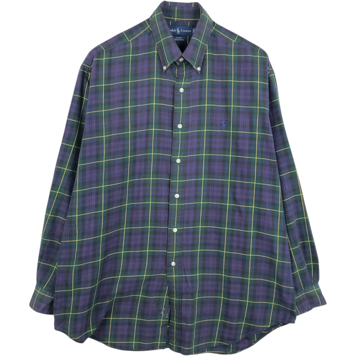古着 ラルフローレン Ralph Lauren BLAKE 長袖 ボタンダウンチェックシャツ メンズL相当/eaa676721