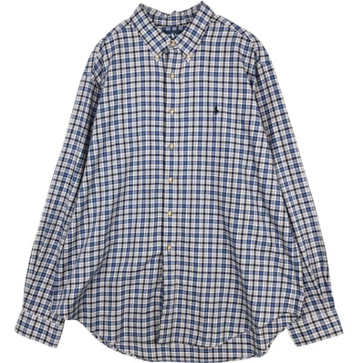 古着 ラルフローレン Ralph Lauren CLASSIC FIT クラシックフィット 長袖 ボタンダウンストライプシャツ メンズXXL相当/eaa676762