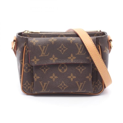 ルイ・ヴィトン LOUIS VUITTON ヴィバシテPM ショルダーバッグ バッグ PVCコーティングキャンバス レザー モノグラム レディース ブラウン系 M51165 【中古】