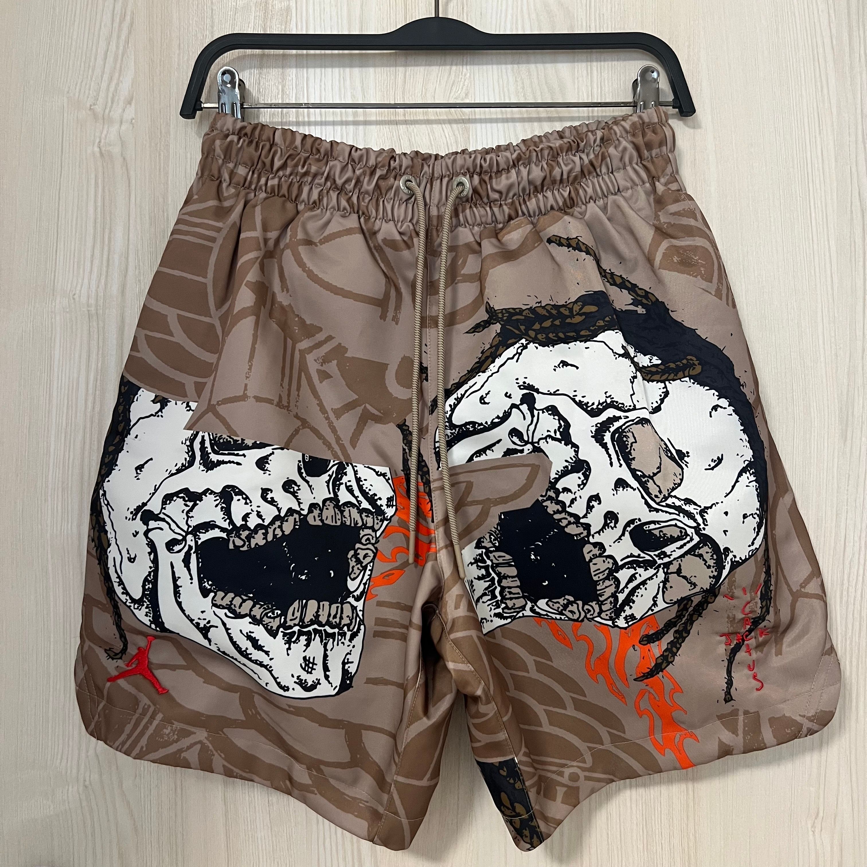 Air Jordan x Travis Cactus Jack Pool Short "Khaki Desert"