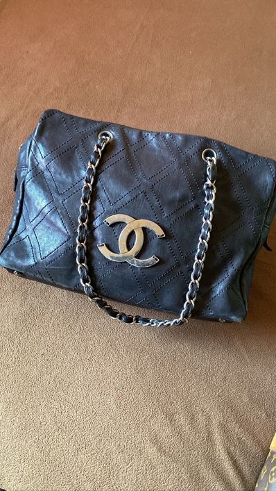 CHANEL Wild Stitch Flap Shoulder Bag "Black"