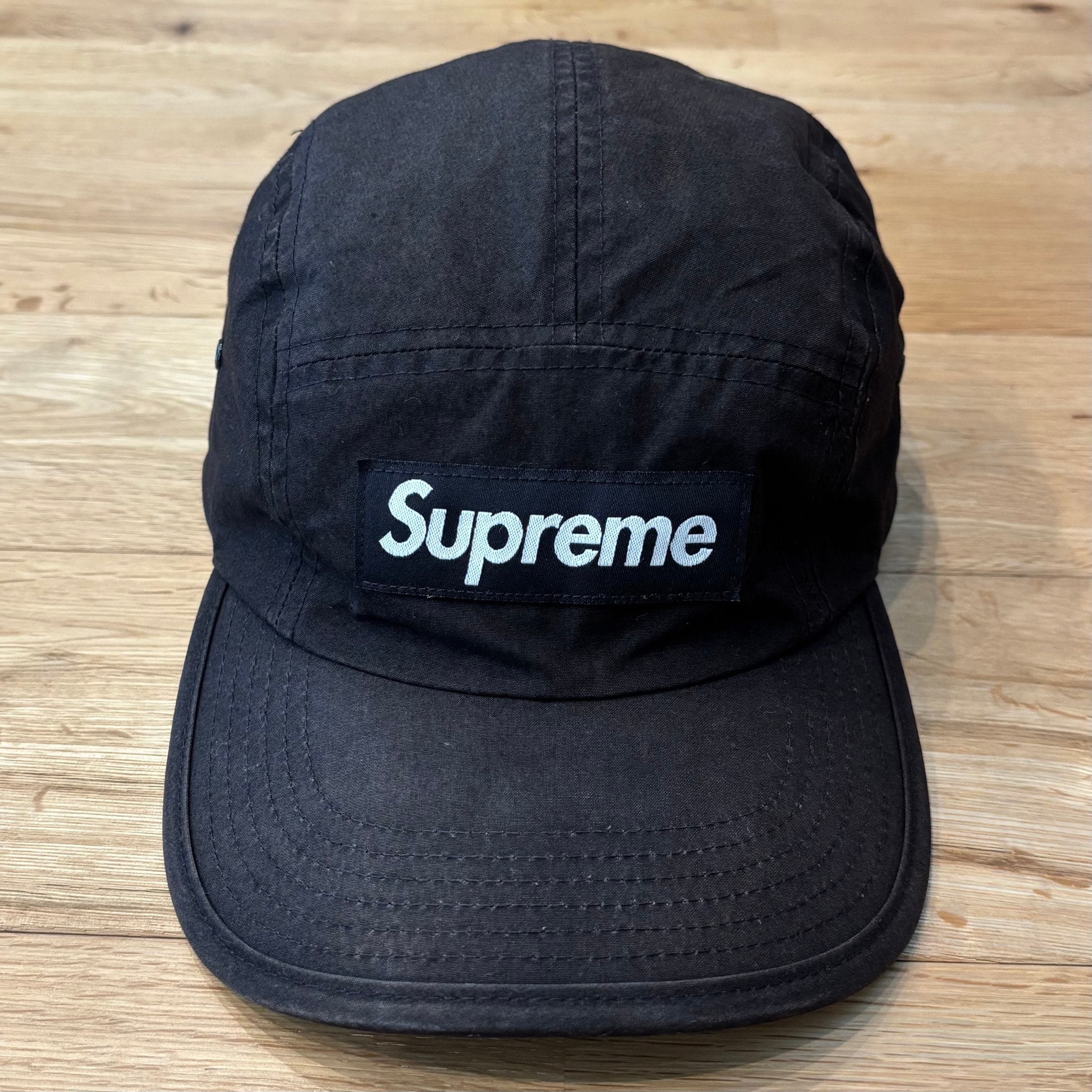 Supreme Waxed Cotton Camp Cap "Black"