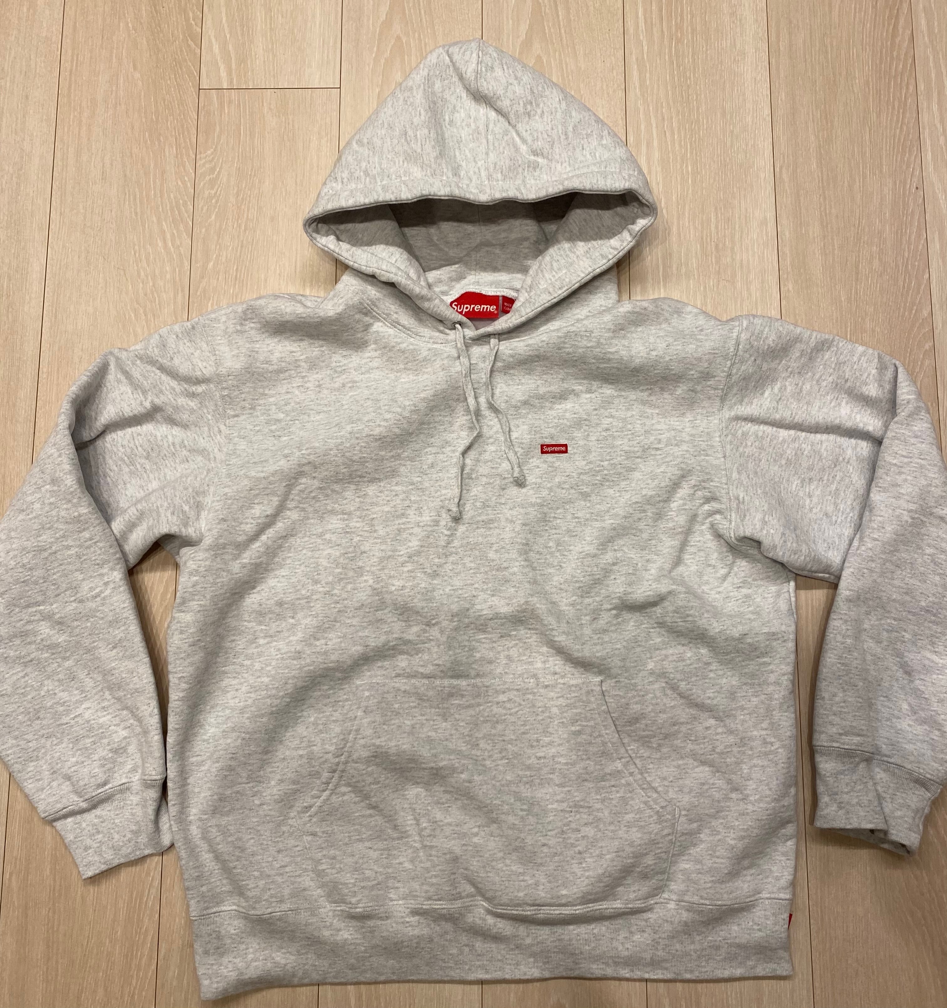Supreme Small Box Hooded Sweatshirt "Ash Grey" (22SS)