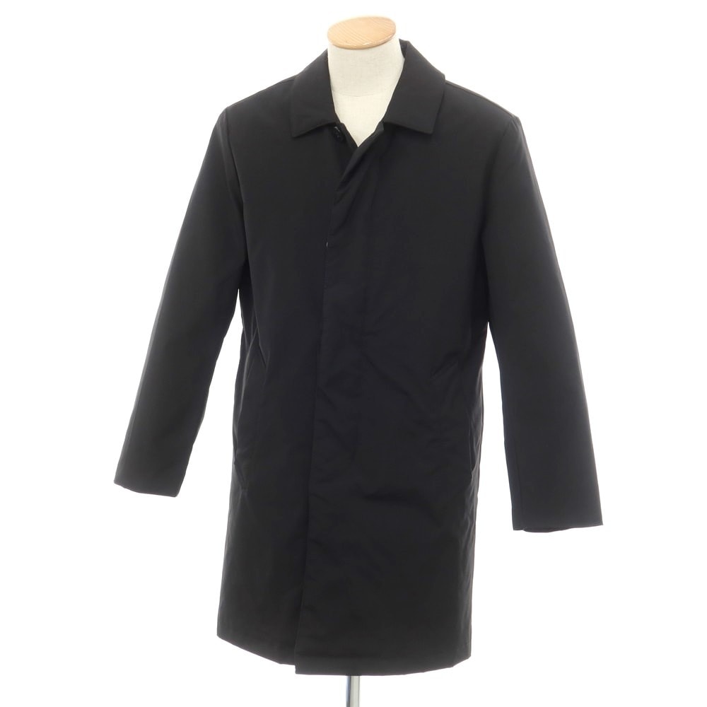 【中古】コールハーン COLE HAAN ポリエステル ステンカラーコート ブラック【サイズS】【メンズ】