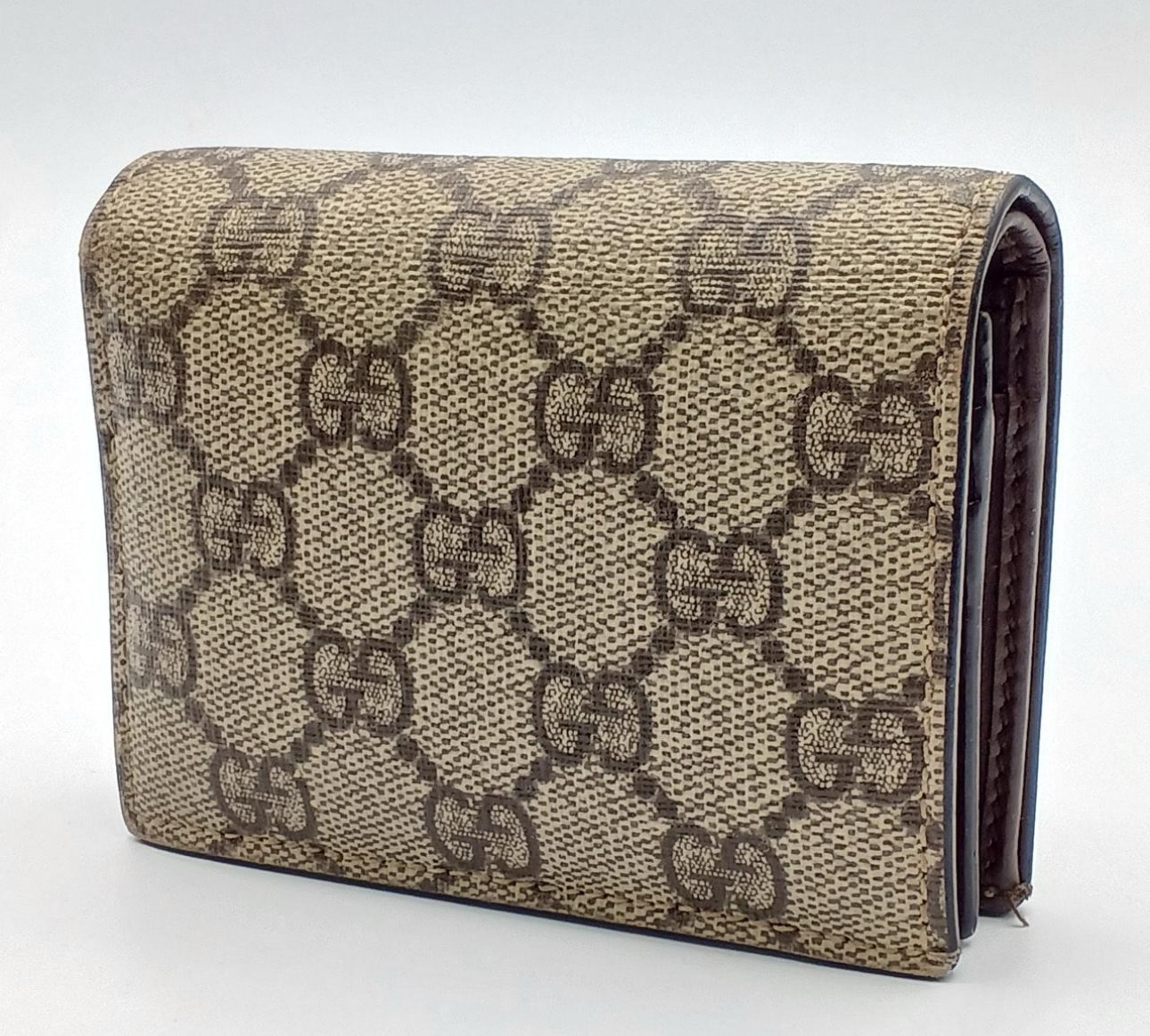 やや傷や汚れあり】グッチ GGスプリーム カードケース 