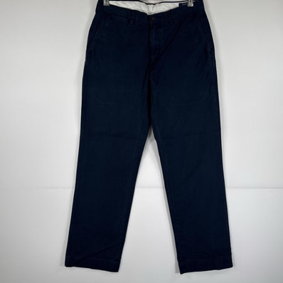 古着 ポロ・ラルフローレン POLO RALPH LAUREN チノパンツ ポロチノ ワンポイント スラックス w34 L32 ダークネイビー メンズ