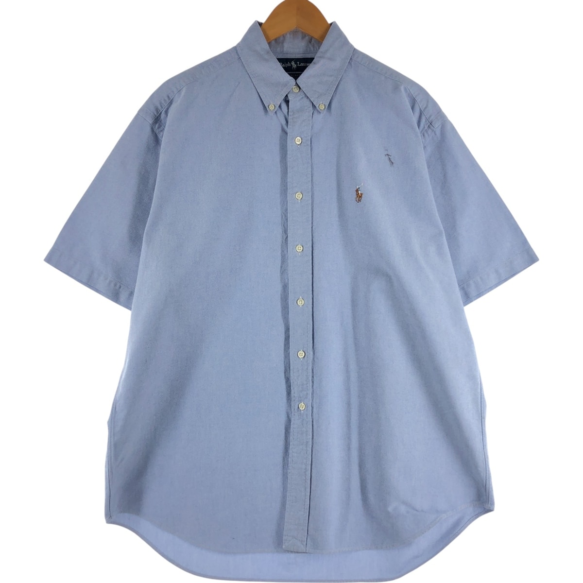 古着 ラルフローレン Ralph Lauren BLAKE 半袖 ボタンダウンシャツ メンズL相当/eaa533004