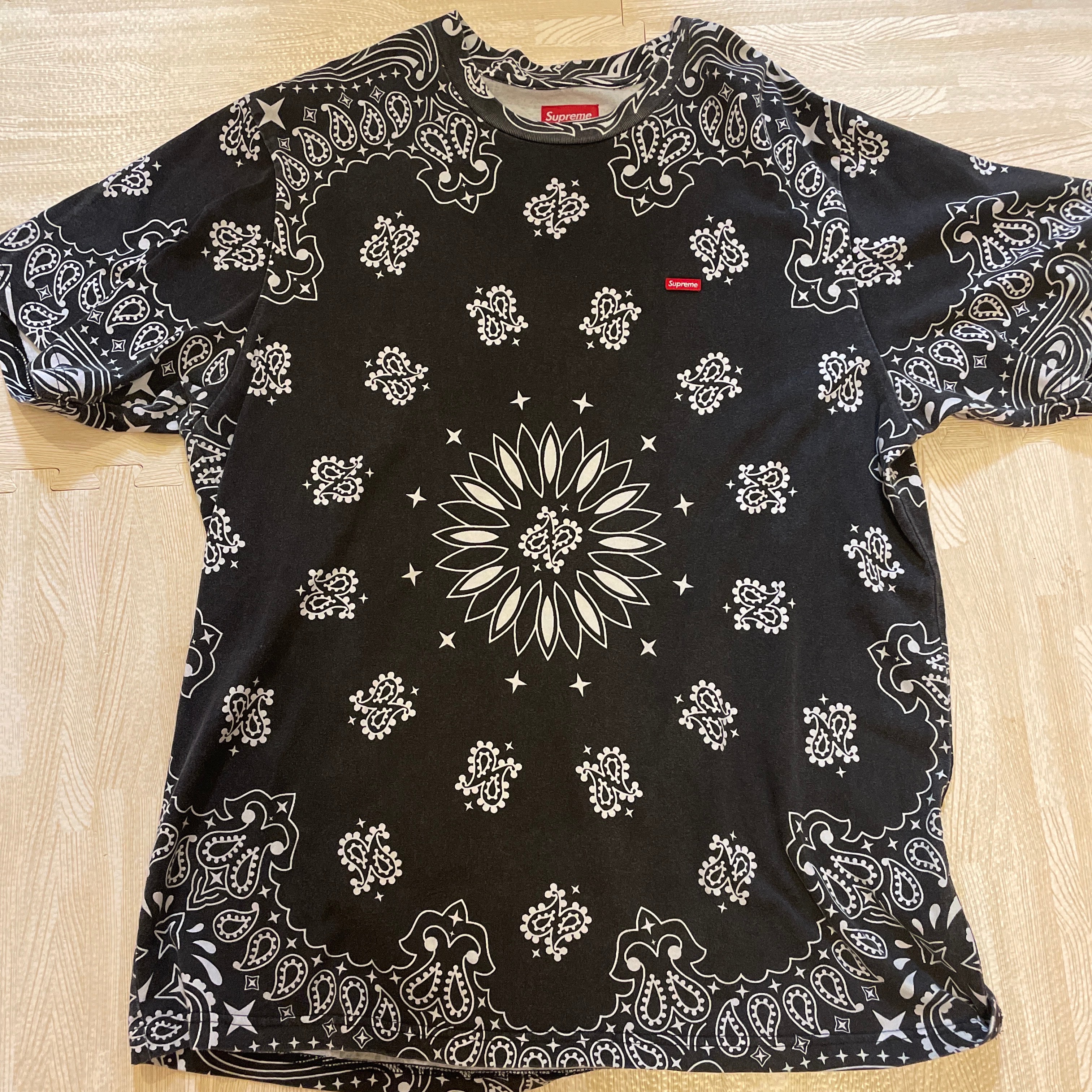 Supreme Small Box Tee "Bandana Black"(21SS)