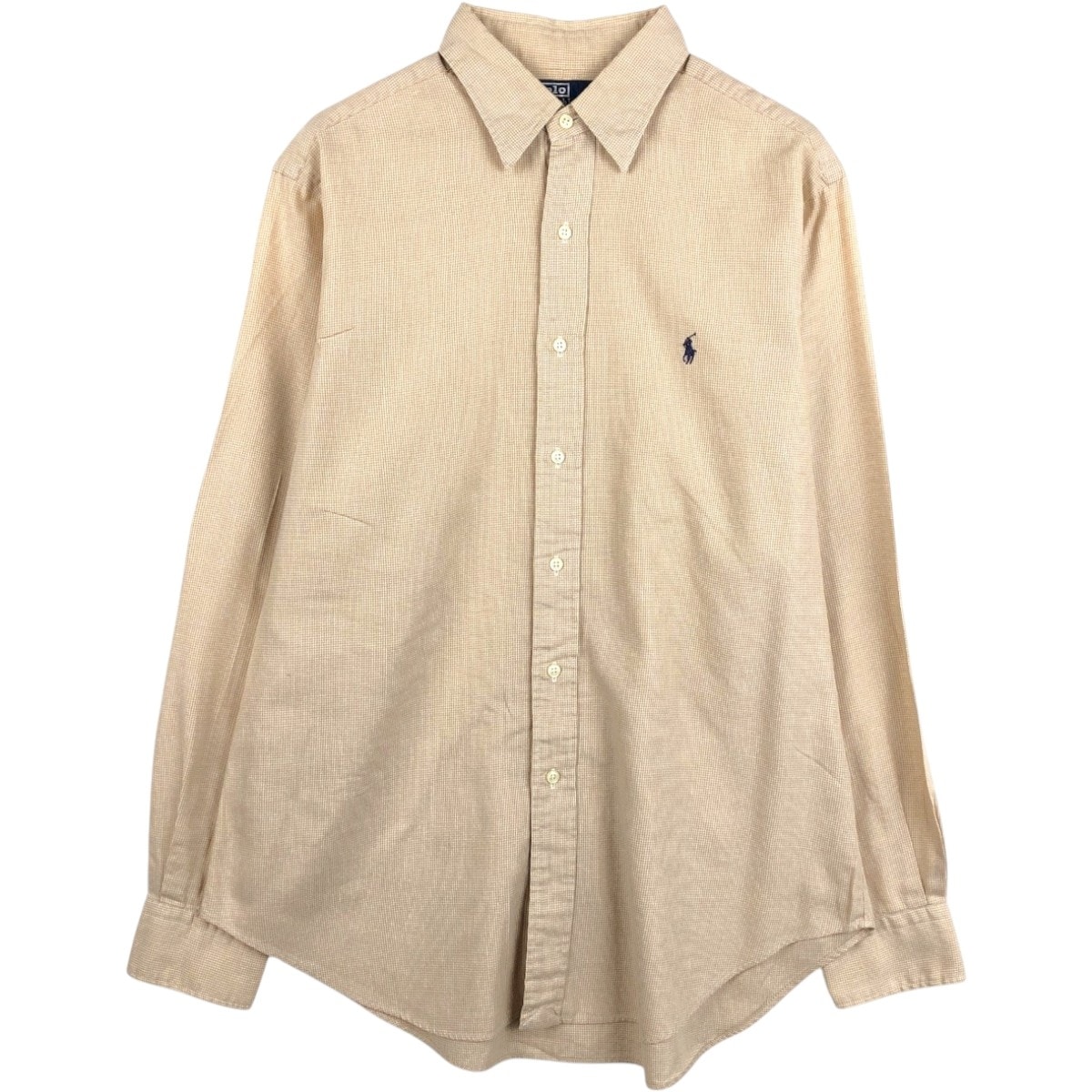 古着 ラルフローレン Ralph Lauren POLO by Ralph Lauren LOWELL 長袖 ボタンダウンチェックシャツ メンズL相当/eaa675372