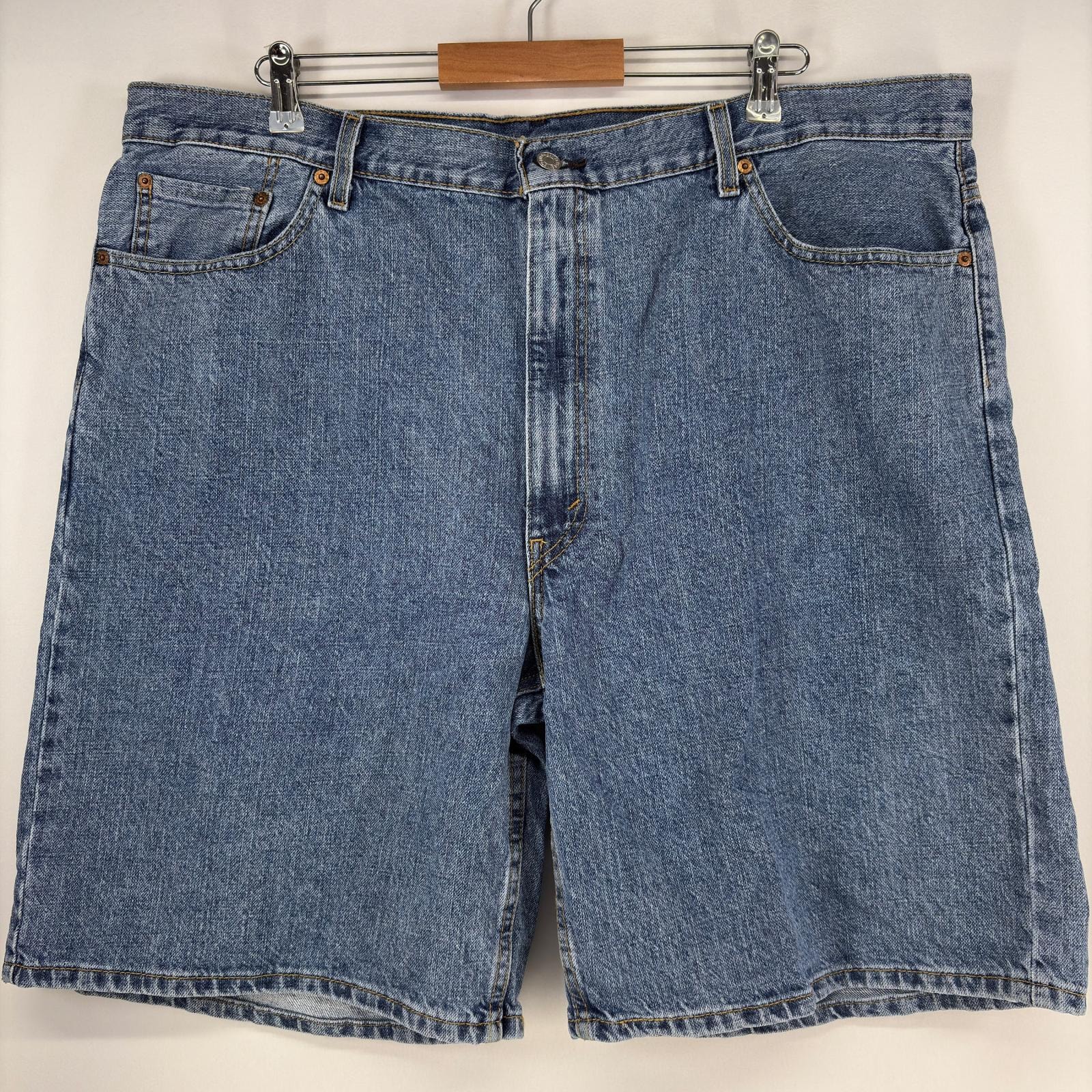 古着 リーバイス Levi's ショートパンツ デニム 5ポケット テーパード 550 ジーパン ハーフパンツ 大きいサイズ w44  ブルー メンズ