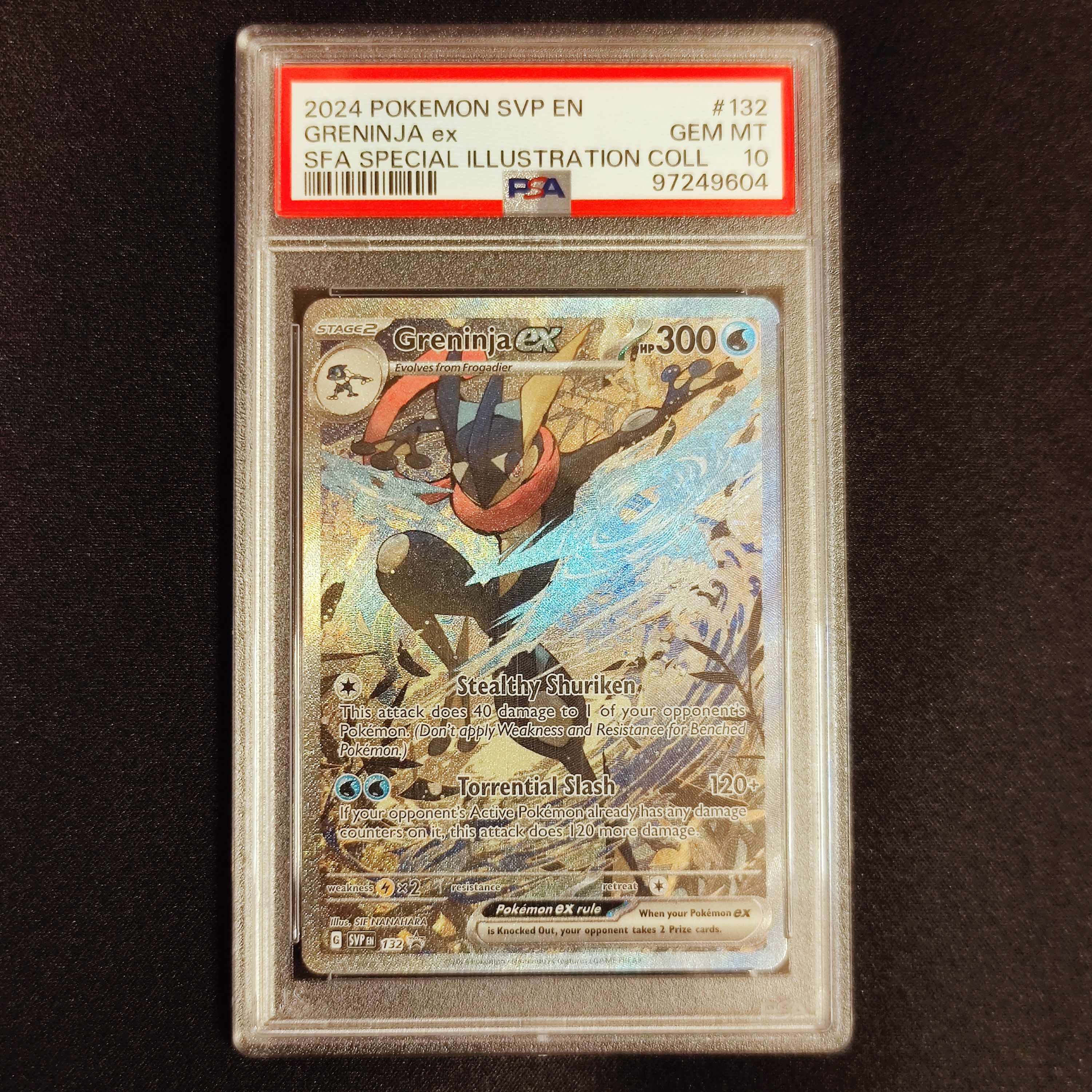 ゲッコウガex P [SVP EN 132]【英語版】(スカーレット&バイオレット「シュラウデッドフェイブル ゲッコウガex スペシャルイラストレーション コレクション」)