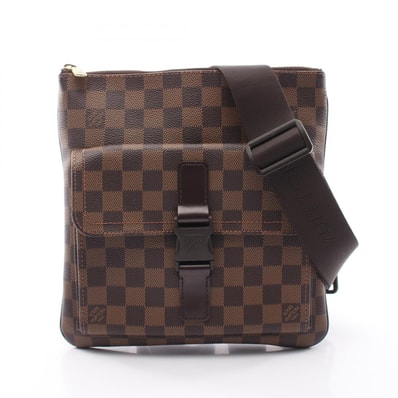 ルイ・ヴィトン LOUIS VUITTON ポシェットメルヴィール ダミエエベヌ ショルダーバッグ バッグ PVCコーティングキャンバス レザー レディース ブラウン系 N51127 【中古】