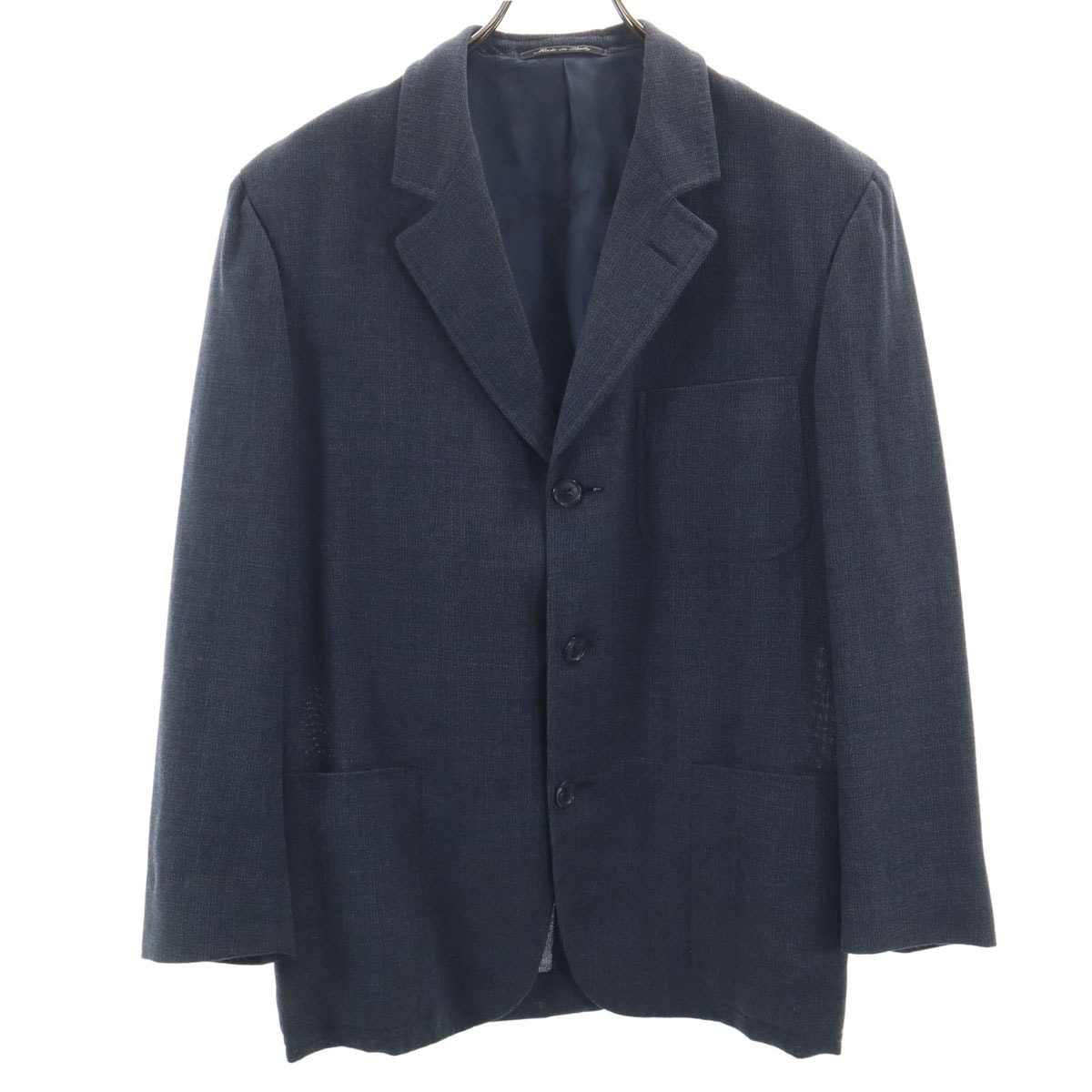 Dunhill ダンヒル イタリア製 テーラードジャケット 48 ネイビー アンコン
