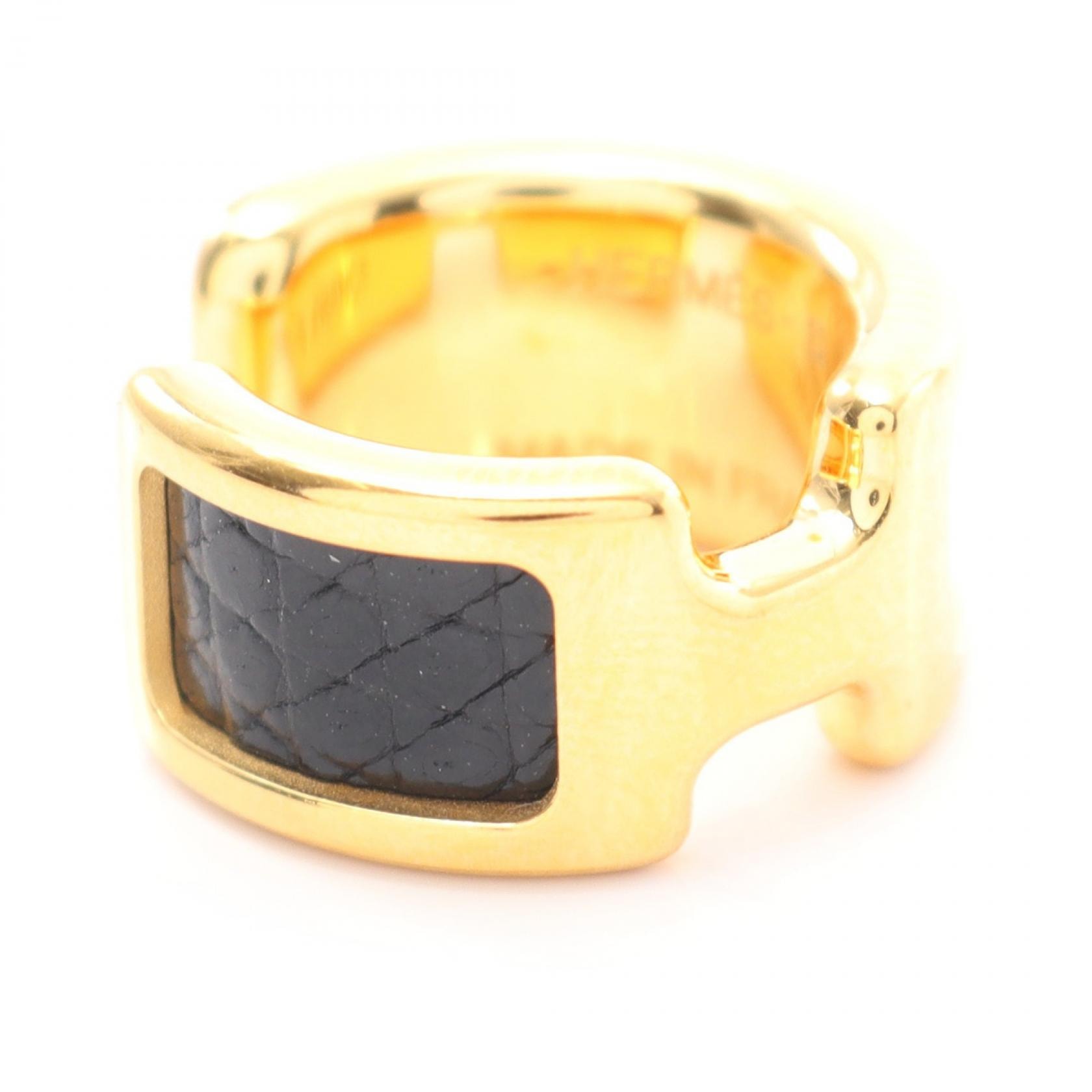 エルメス HERMES オランプPM イヤーカフ アクセサリー GP(ゴールドメッキ) ヴォーエプソン ヴォーエプソン ゴールド レディース ゴールド系 / ブラック系 【中古】