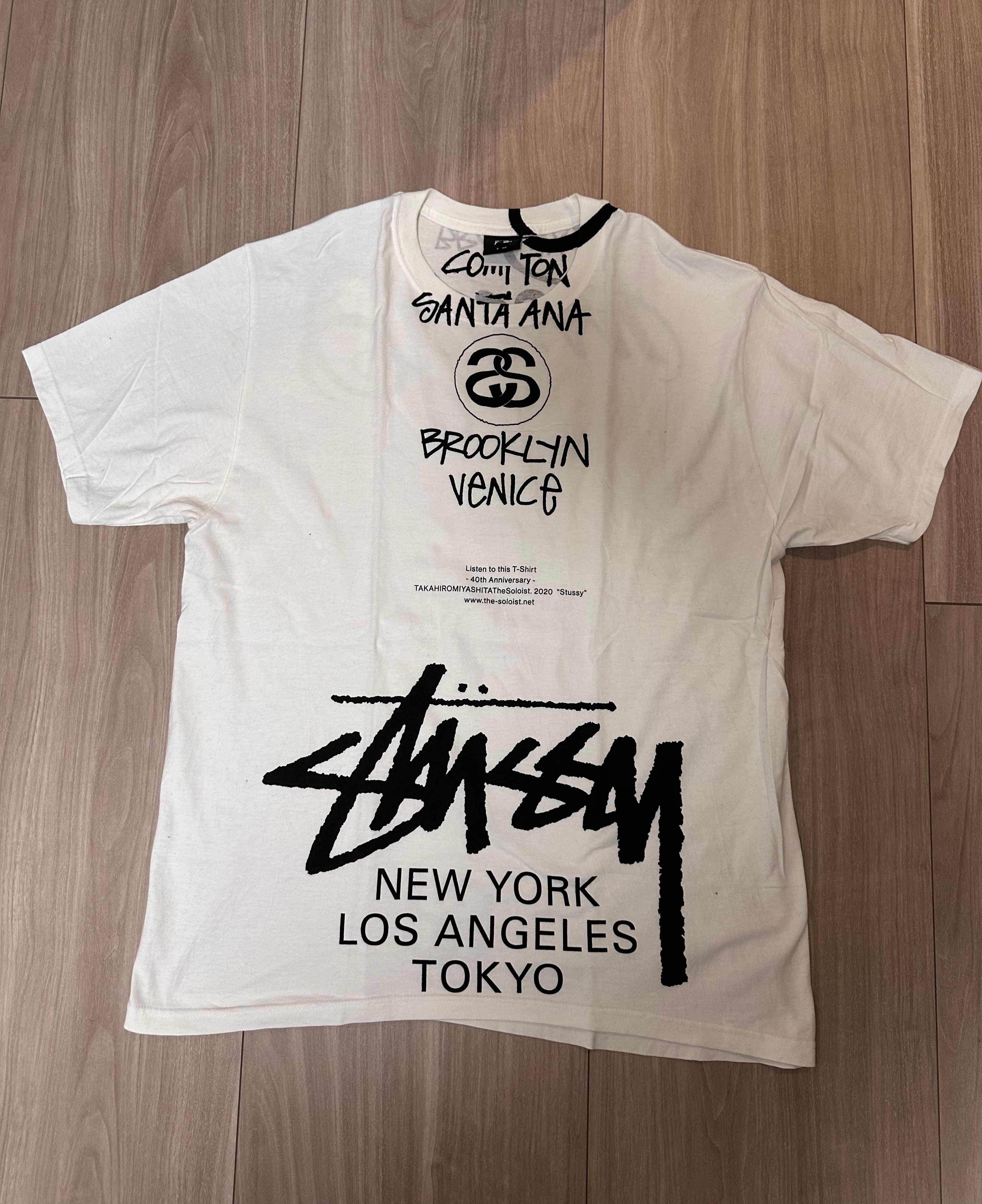 Stussy x Takahiro Miyashita The Soloist World Tour Collection T Shirt "White"