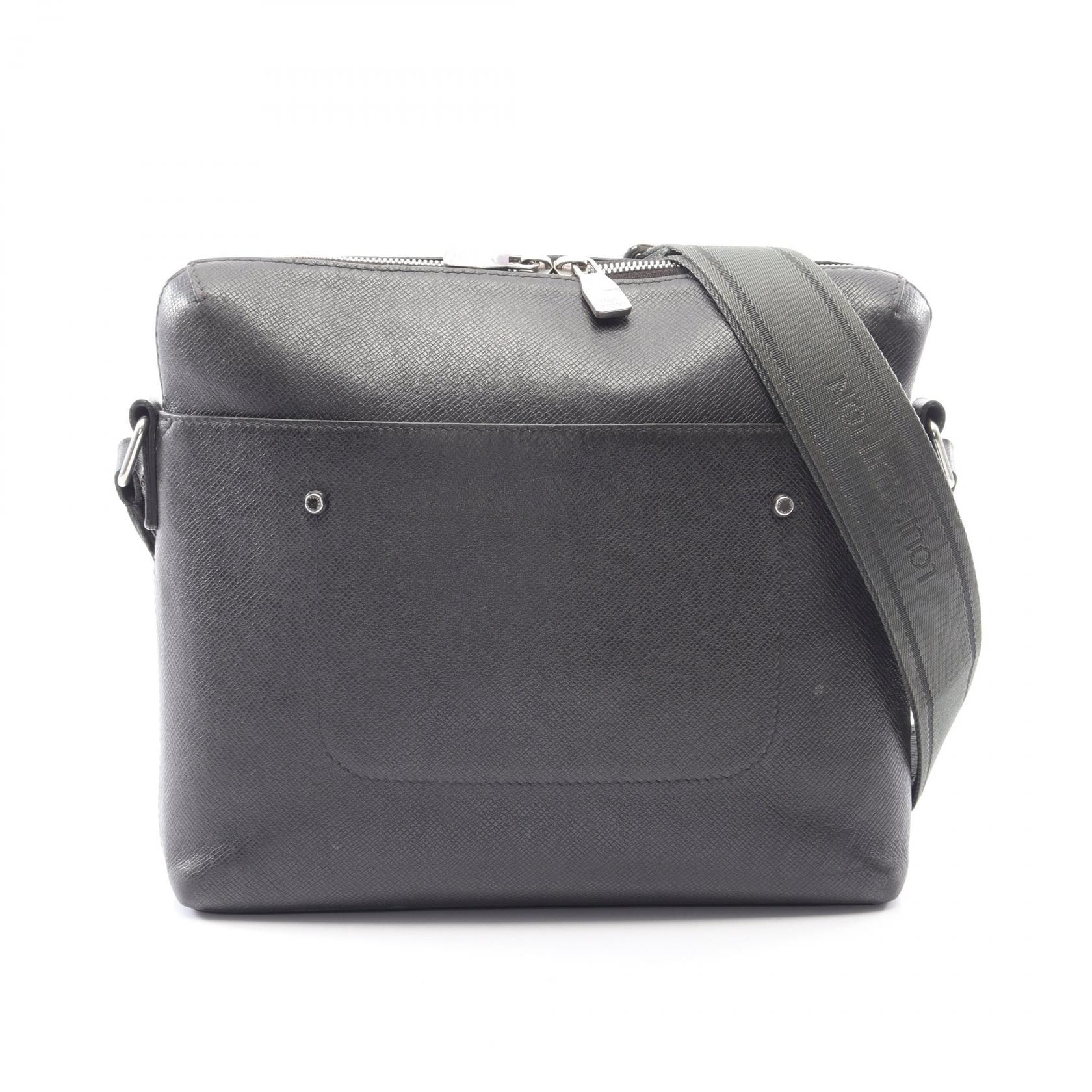 ルイ・ヴィトン LOUIS VUITTON グリゴリ メッセンジャー ショルダーバッグ バッグ レザー タイガ アルドワーズ メンズ ブラック系 M30238 【中古】