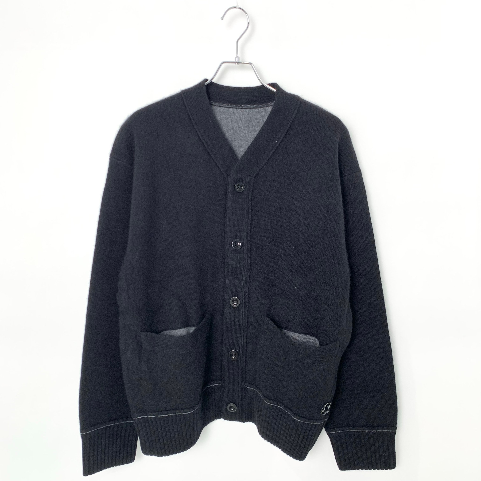 sacai S Cashmere Knit Cardigan "Black"