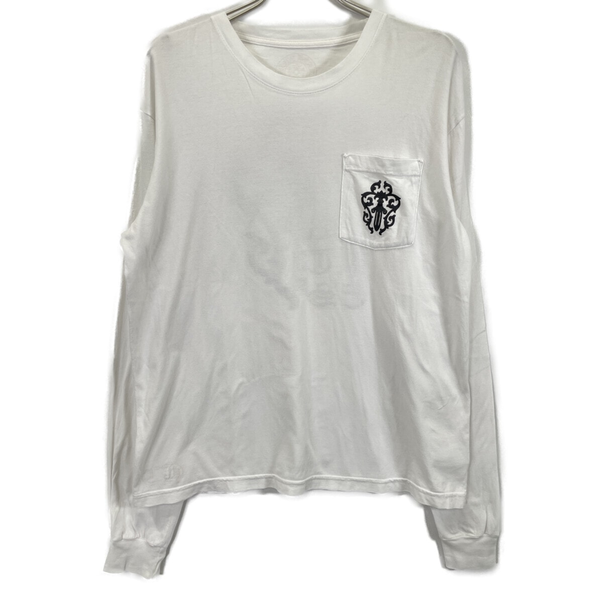 クロムハーツ ハーフダガーバッグプリントL/Sシャツ L