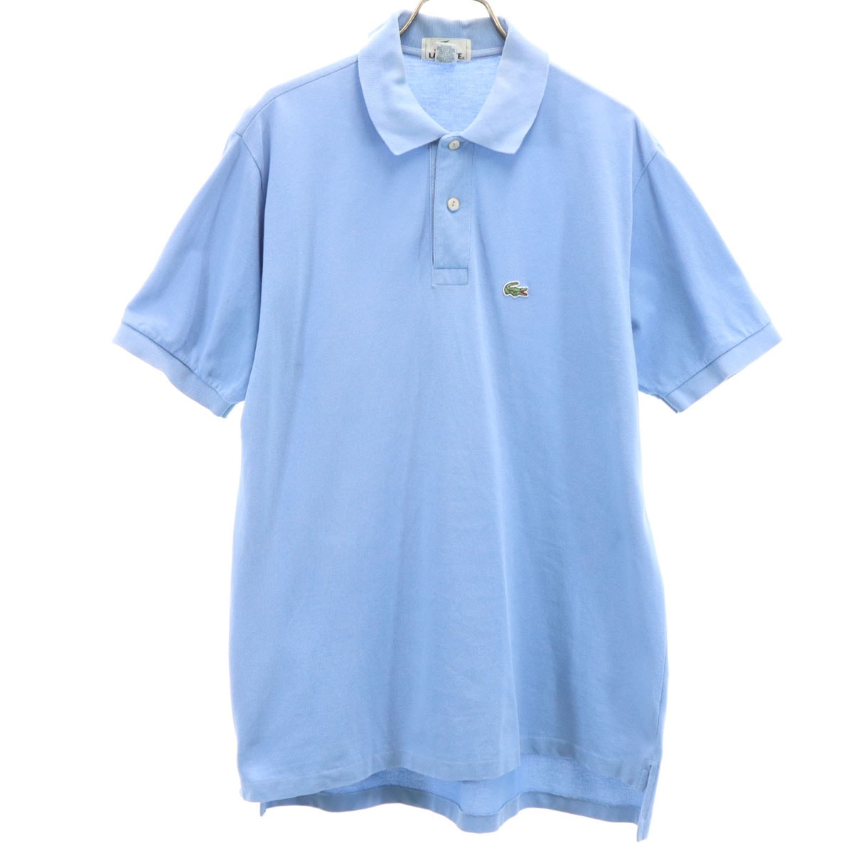 LACOSTE ラコステ 90s USA製 オールド 半袖 ポロシャツ M ブルー系