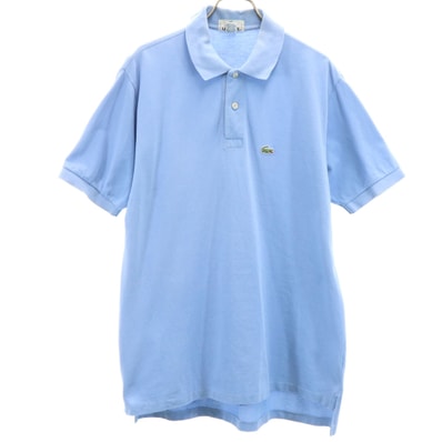 LACOSTE ラコステ 90s USA製 オールド 半袖 ポロシャツ M ブルー系