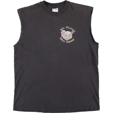 古着 90年代 ヘインズ Hanes BEEFY-T 青タグ Harley-Davidson ハーレーダビッドソン カットオフ 鷲柄 イーグル柄 モーターサイクル バイクTシャツ USA製 メンズXL相当/eaa585333