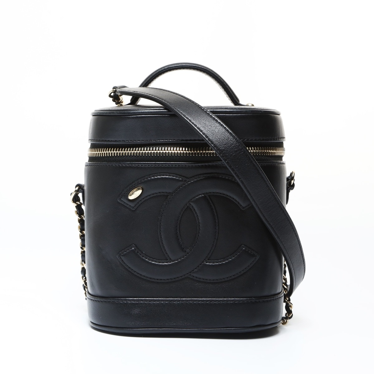 シャネル CHANEL 27番台 2019 縦長バニティバッグ ココマーク ショルダーバッグ【中古】