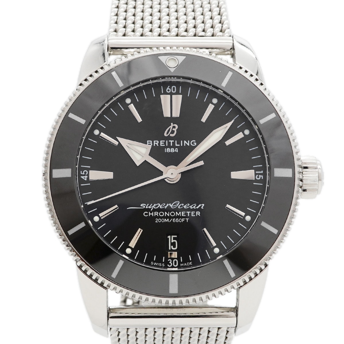 ★最終価格★SALE【6wed0286】ブライトリング スーパーオーシャンヘリテージ B20 オートマチック 44 AB2030 黒文字盤【中古】腕時計 メンズ