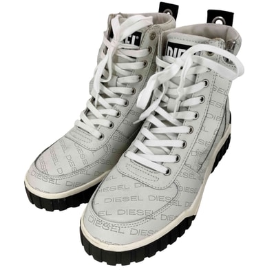 S-RUA MID サイドジップ ハイカットスニーカー【1143667977410】