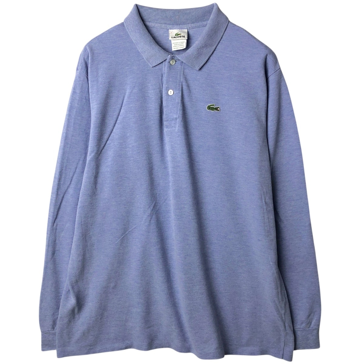 古着 ラコステ LACOSTE フランス企画 長袖 ポロシャツ フランス製 7 メンズL相当/eaa631930