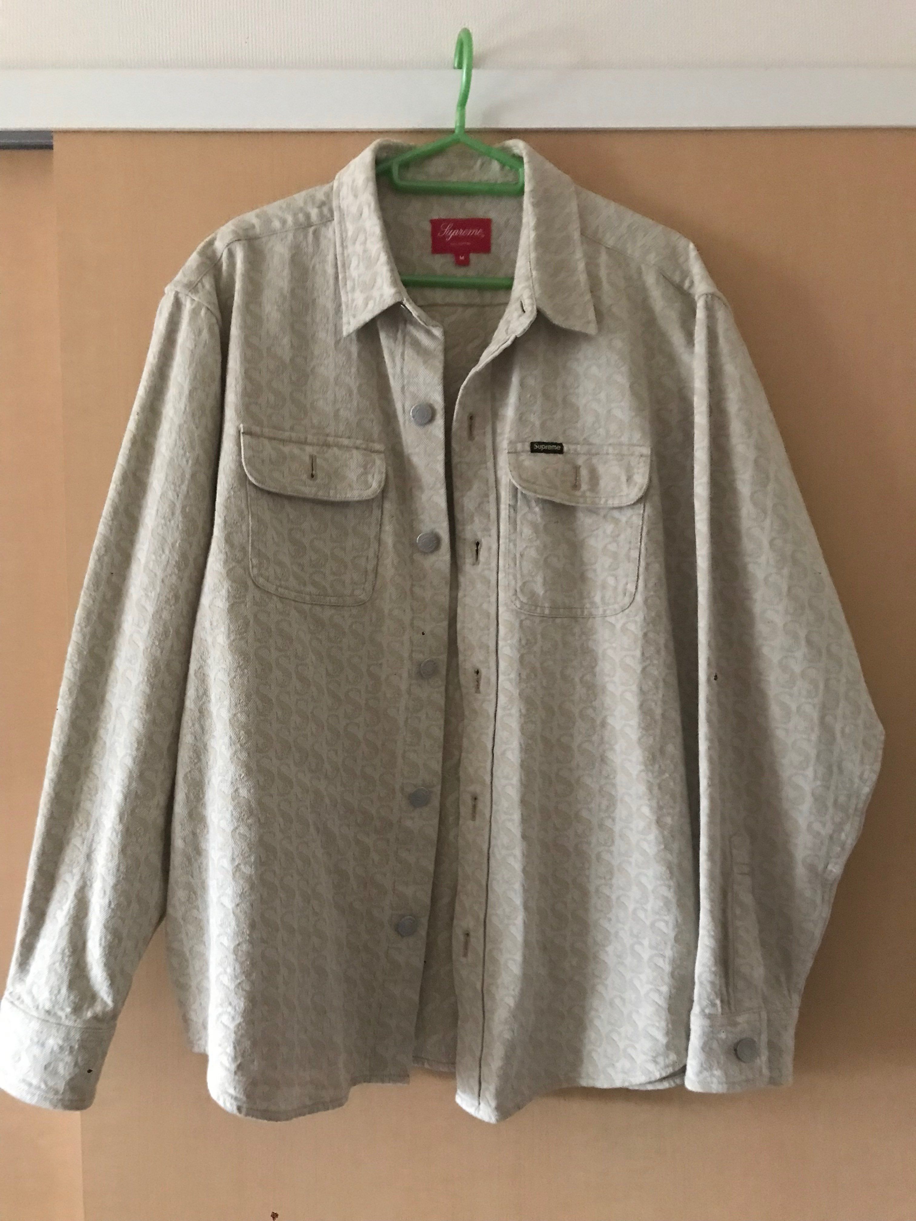 Supreme Monogram Denim Shirt "Tan"