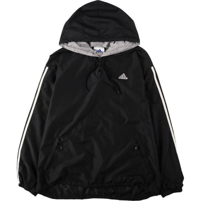 古着 90年代 アディダス adidas フード付き ウォームアッププルオーバー メンズL相当 ヴィンテージ/eaa651644