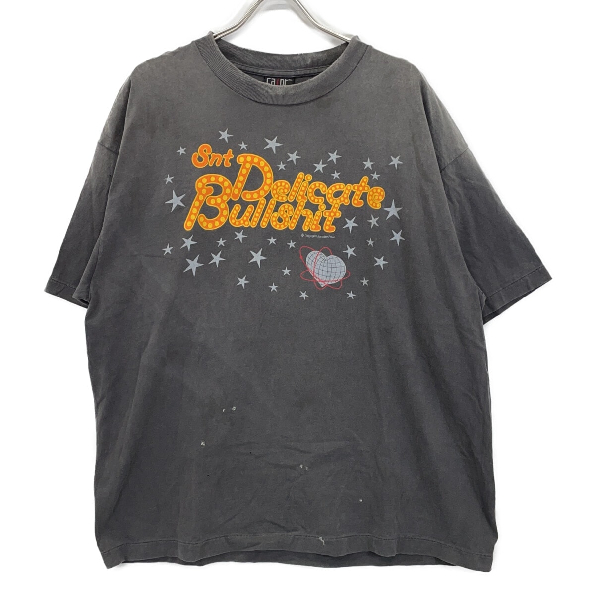 セントマイケル グレー SM-HR3-0000-003 DELICATE BULLSHIT SS TEE Tシャツ XL
