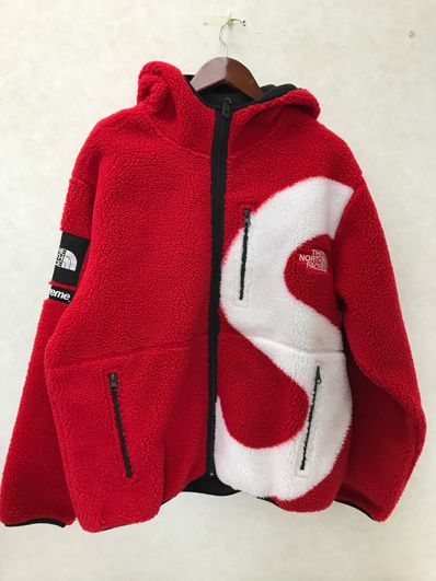 Supreme x The North Face S Logo Hooded Fleece Jacket "Red"