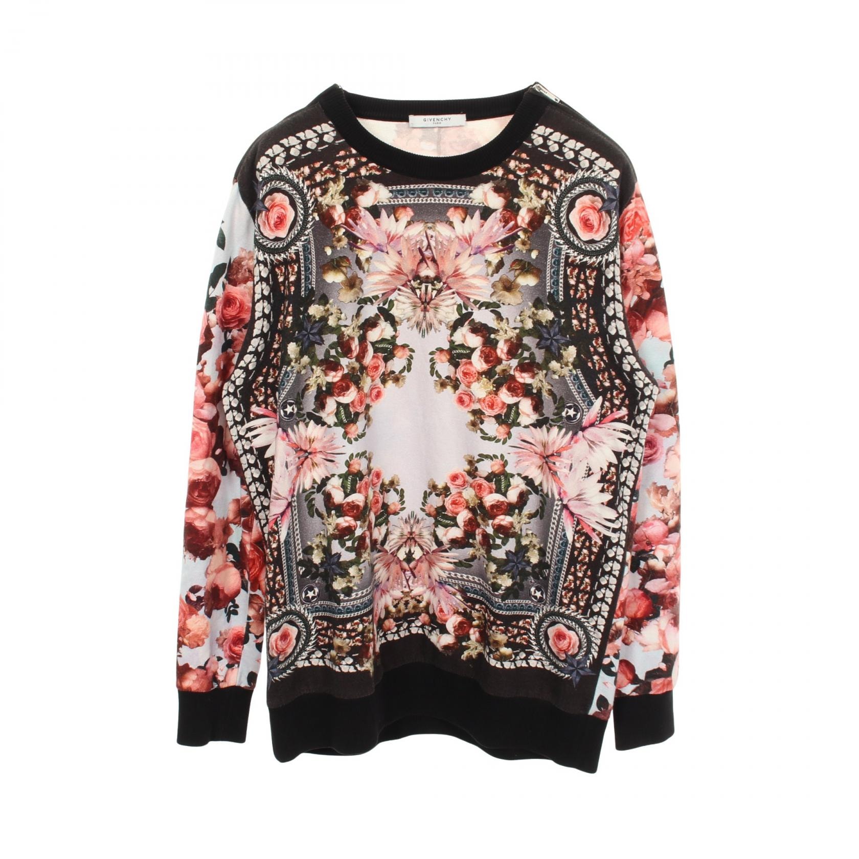 ジバンシィ GIVENCHY 花柄 スウェット 衣料品 トップス コットン メンズ ピンク系 / マルチカラー 【中古】